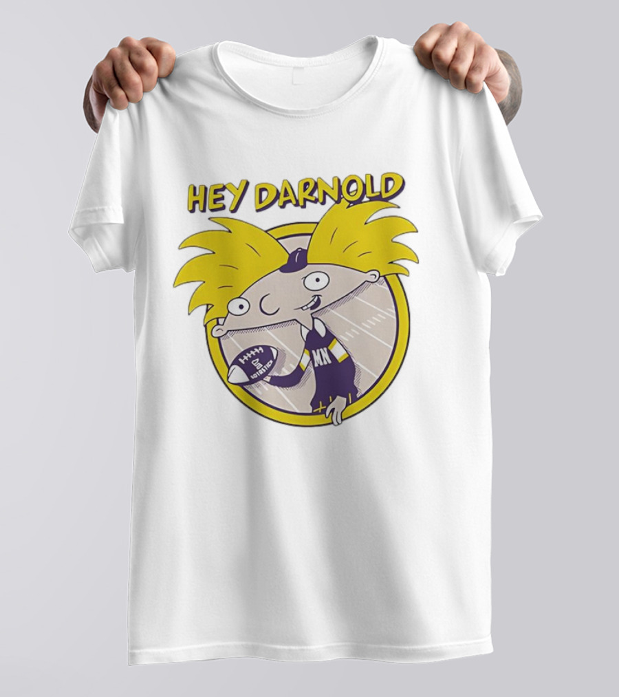 Hey Darnold Minnesota Football Cartoon Character MN Football T-Shirt