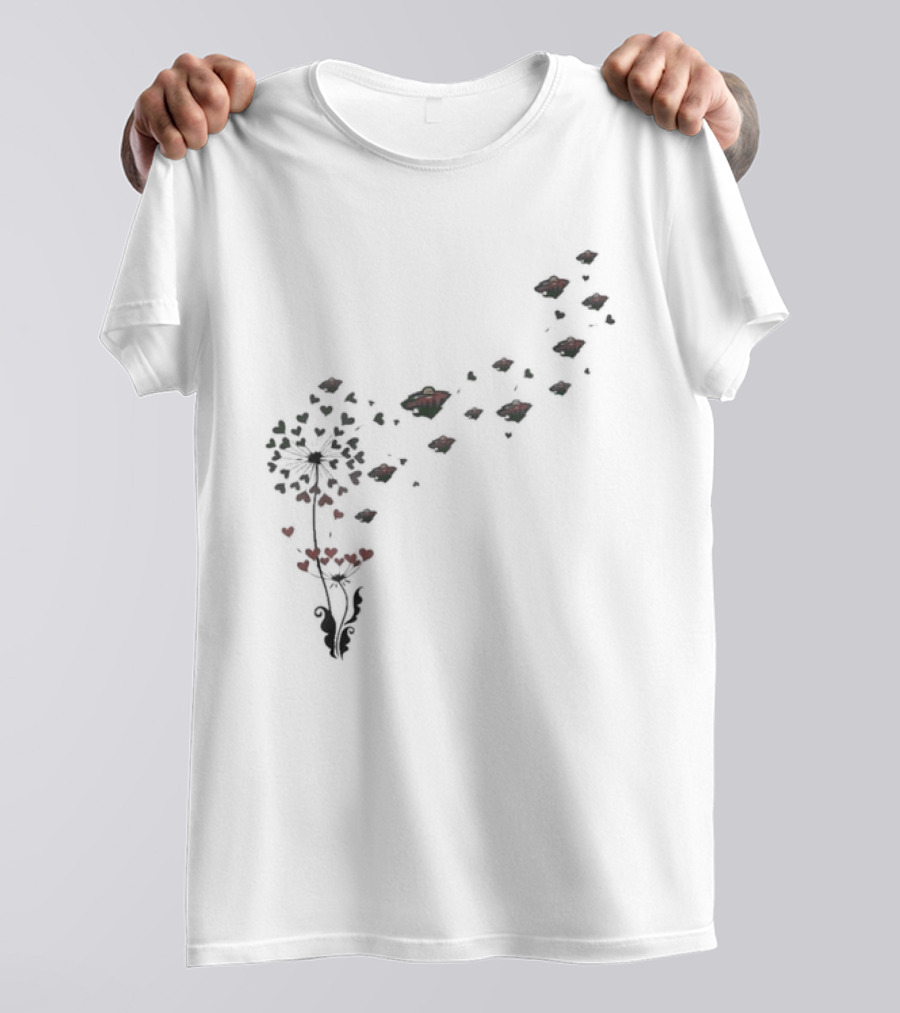 Minnesota Wild Dandelion Floral Nature T-Shirt