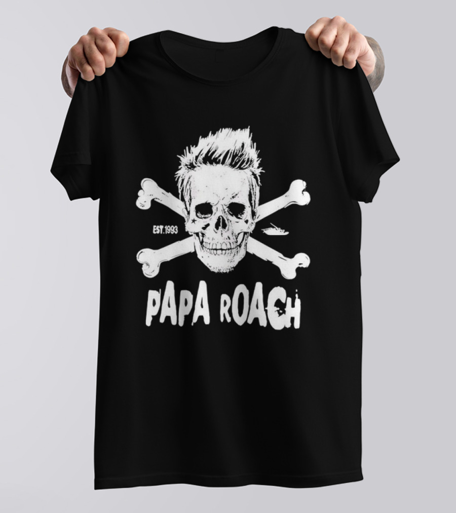 Papa Roach Est. 1993 Skull And Crossbones Rocktober T-Shirt