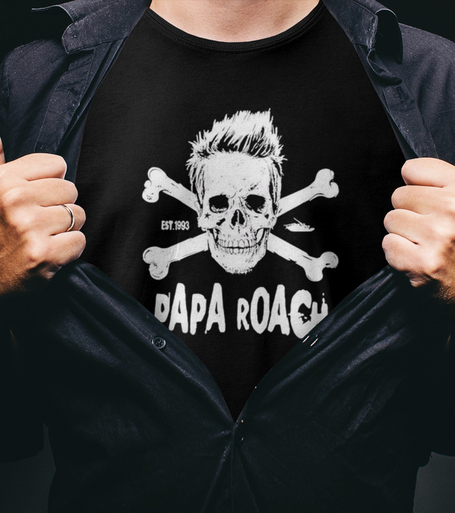 Papa Roach Est. 1993 Skull And Crossbones Rocktober T-Shirt