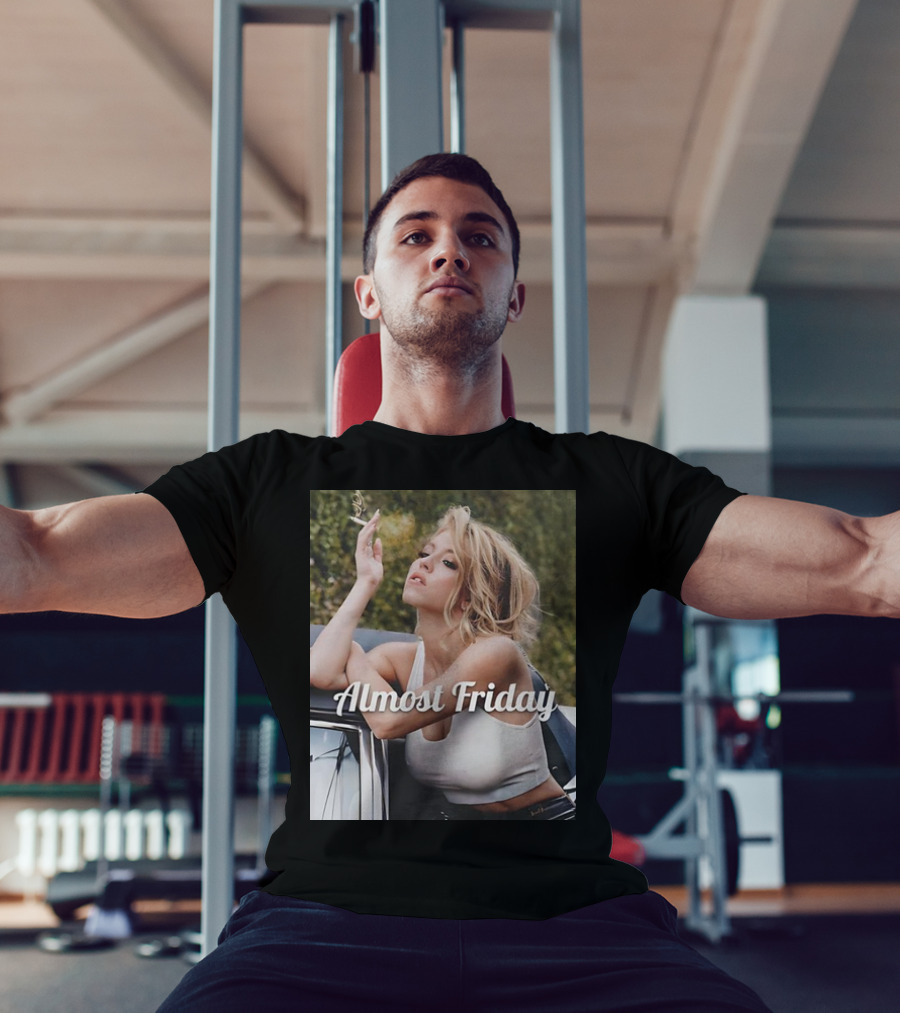 Almost Friday Sydney Sweeney Smoke Car T-Shirt