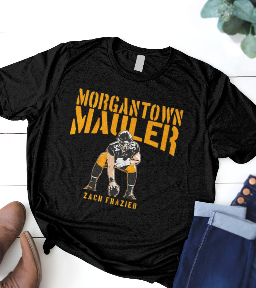 Zach Frazier Morgantown Mauler Football Player Number 54 T-Shirt