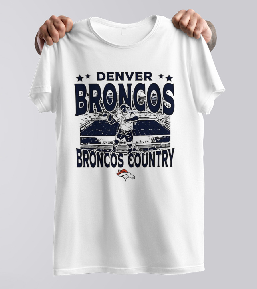 DENVER BRONCOS BRONCOS COUNTRY STADIUM FOOTBALL PLAYER T-Shirt