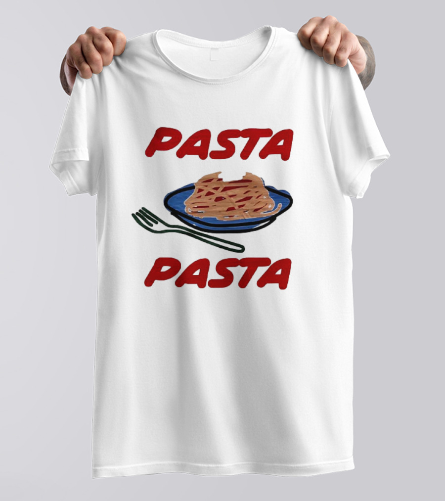 Pasta Pasta Retro Fork Plate T-Shirt
