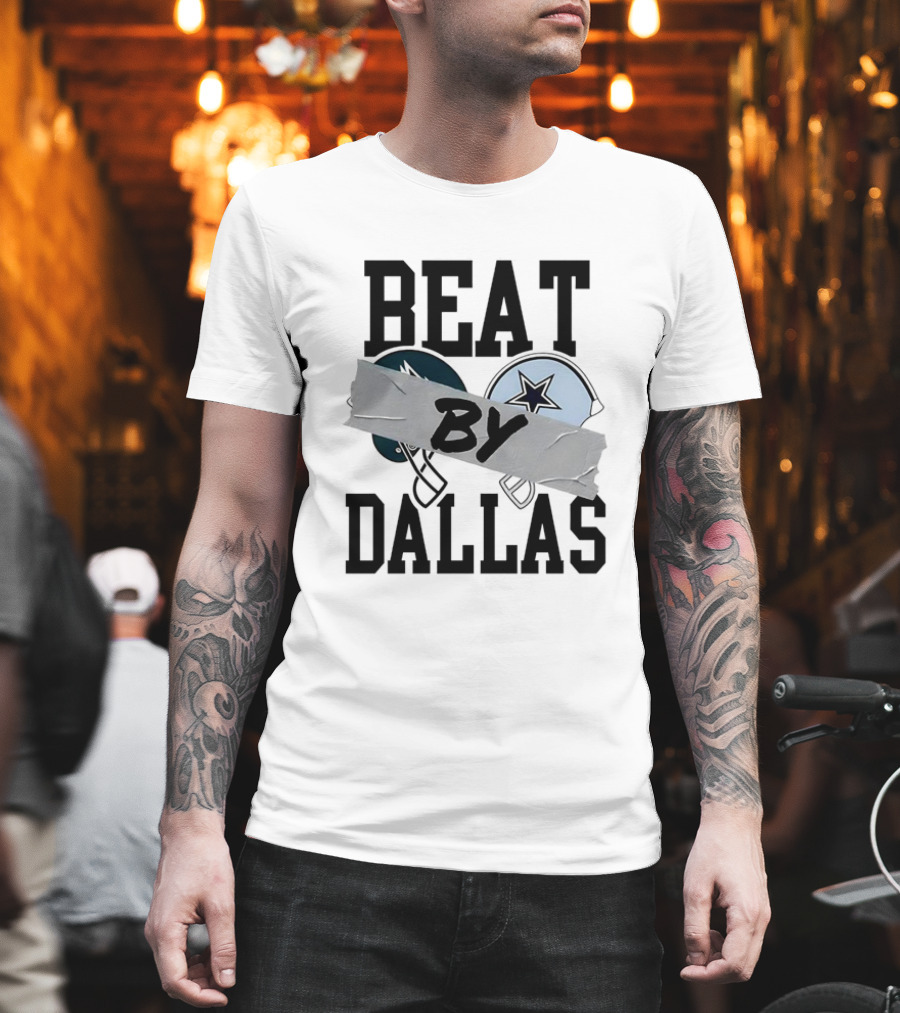 Philadelphia Eagles Beat Dallas Cowboys Rivalry Slogan Helmets T-Shirt