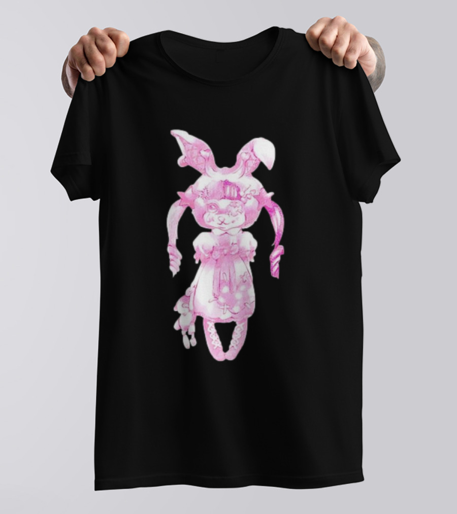 Crybaby Bunny Pink Doll Character T-Shirt