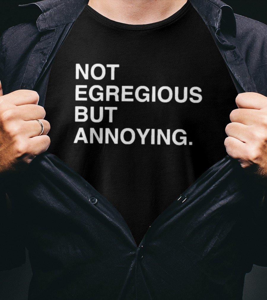 Not Egregious But Annoying Text T-Shirt