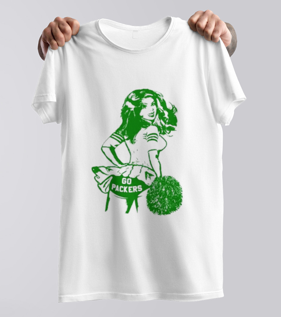 Green Bay Packers Cheerleader Go Packers Enthusiast T-Shirt