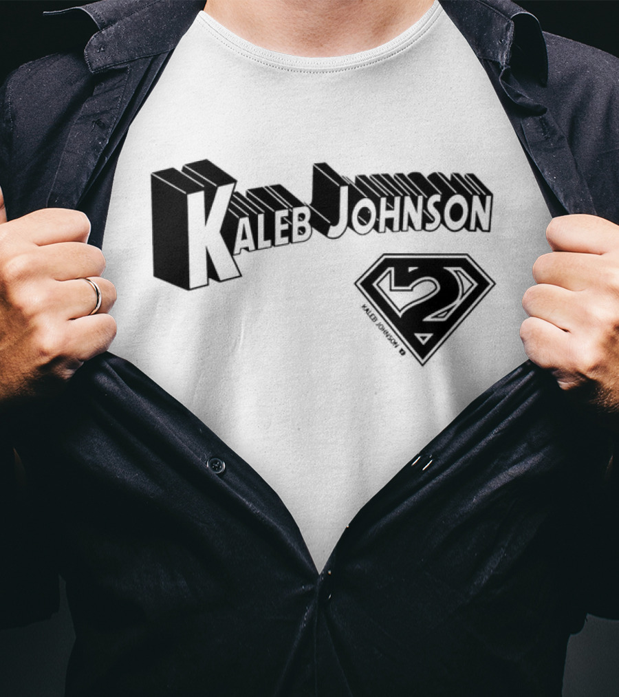 Kaleb Johnson Superhero Logo 2 Typography T-Shirt
