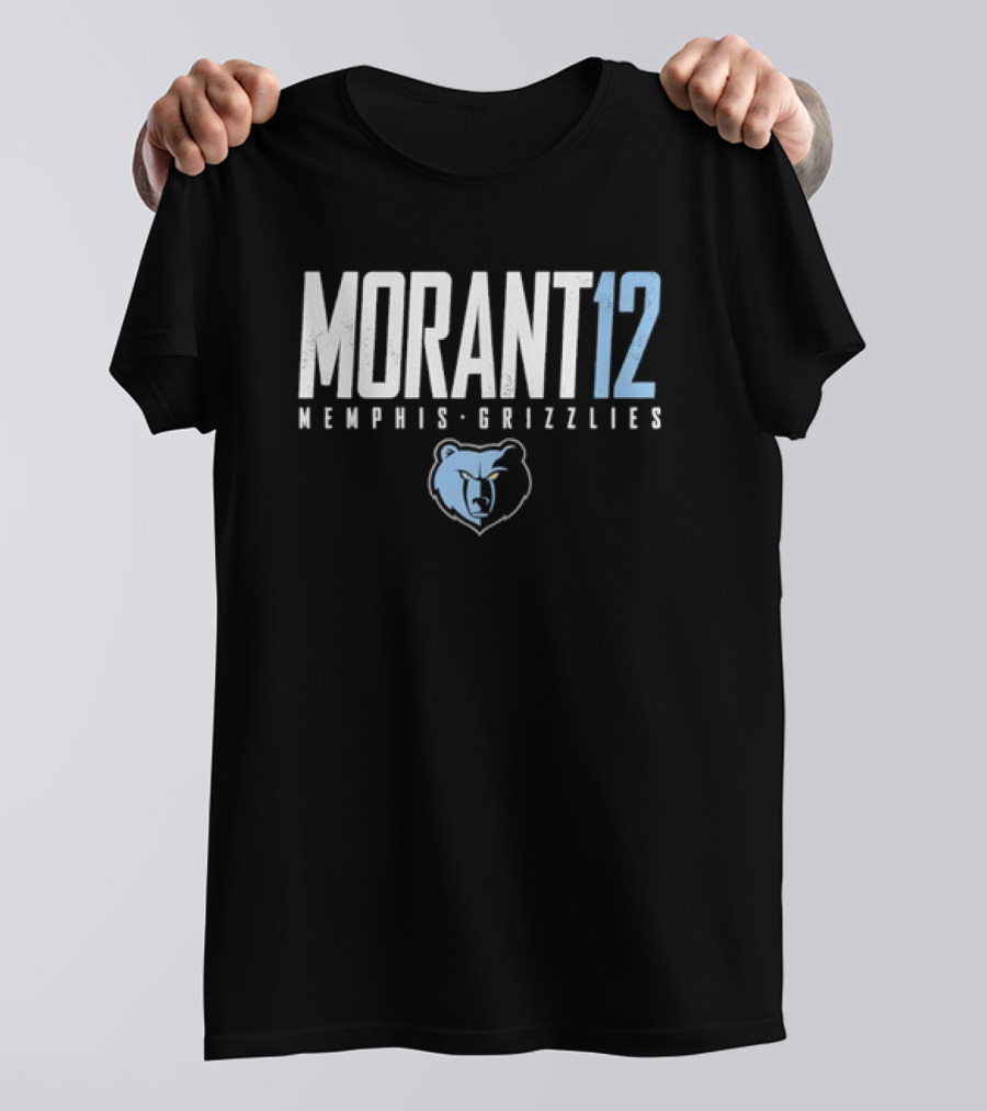 Morant 12 Memphis Grizzlies Bear T-Shirt