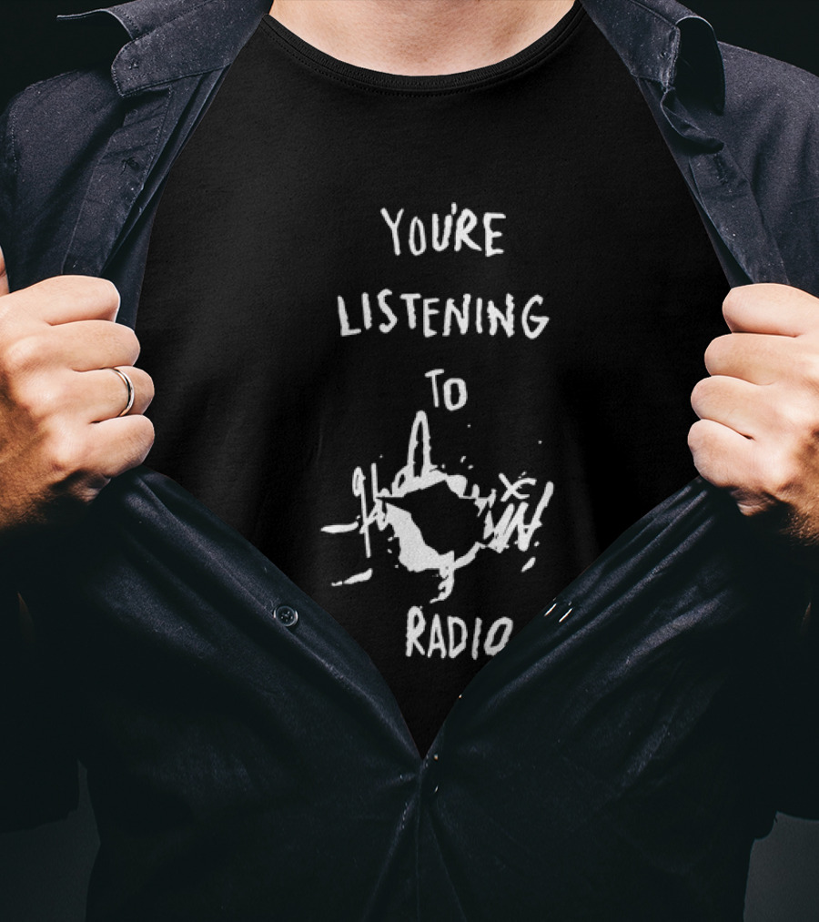 You’re Listening To Radio Static Distortion Subtle Grunge T-Shirt