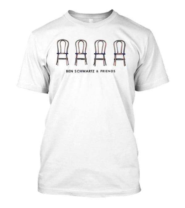 Ben Schwartz And Friends Four Chairs Ivory T-Shirt