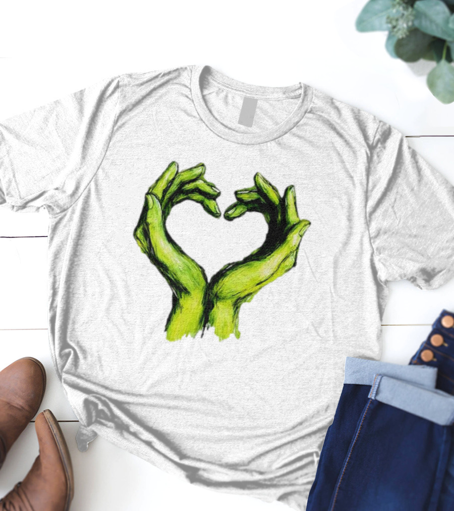 Green Hands Heart Love T-Shirt