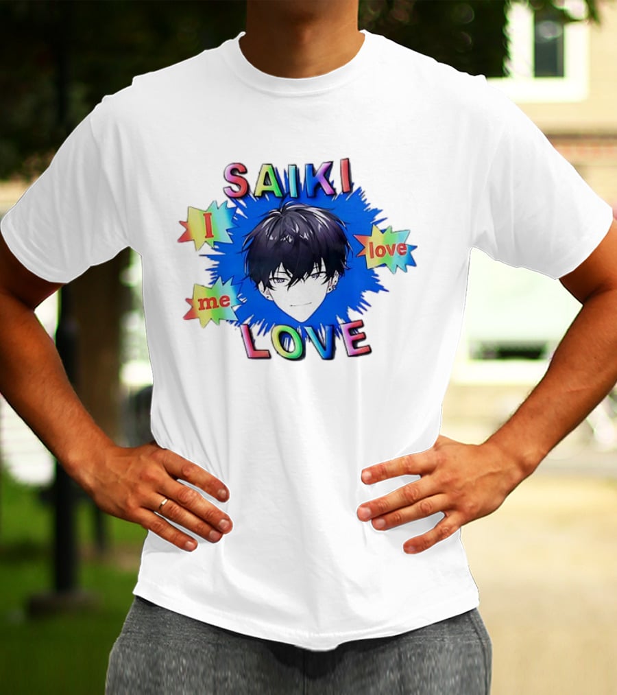 Saiki I Love Me Love Colorful Anime T-Shirt