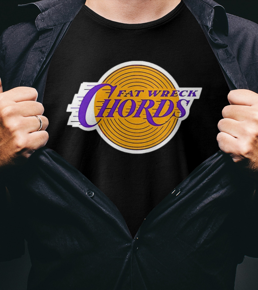 Los Angeles Lakers Fat Wreck Chords Logo San Pedro T-Shirt