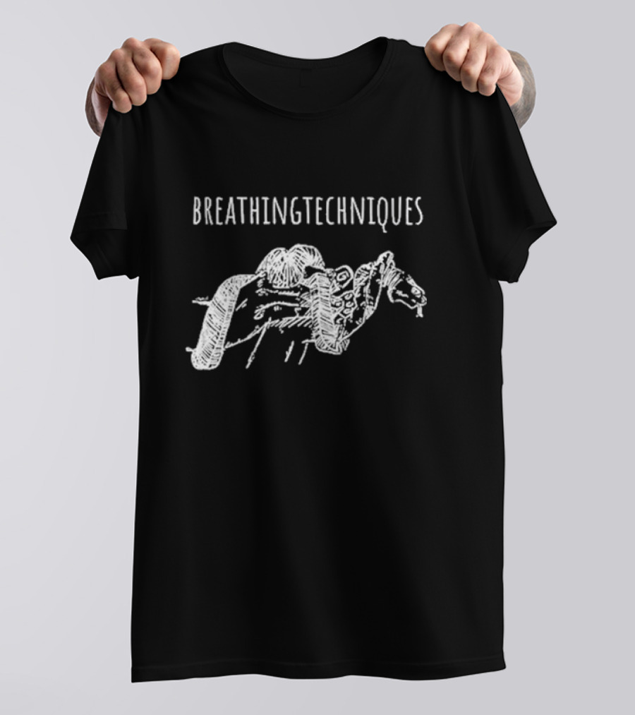 Breathing Techniques Illustrated Snake Sketch Marcus Theatrics T-Shirt