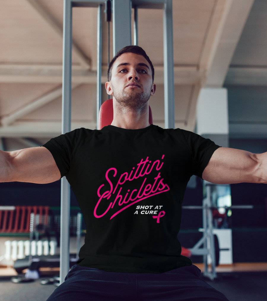 Spittin Chiclets Shot At A Cure Breast Cancer Awareness Collaboration T-Shirt