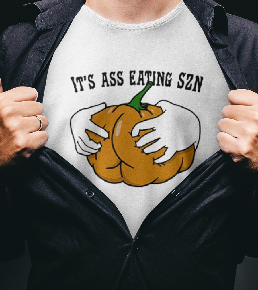 IT'S ASS EATING SZN Funny Autumn Pumpkin Hands T-Shirt