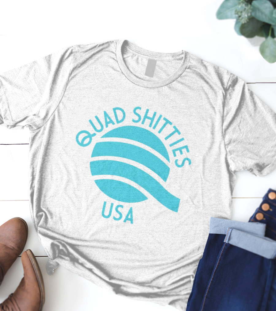 Quad Shitties USA Wavy T-Shirt