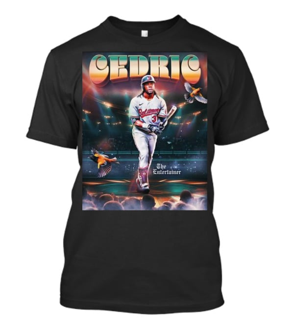 Cedric Mullins Baltimore Orioles The Entertainer Stadium Birds T-Shirt