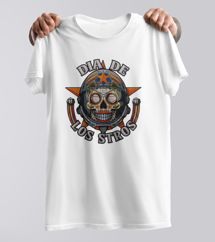 Día De Los Stros Sugar Skull Houston Astros T-Shirt