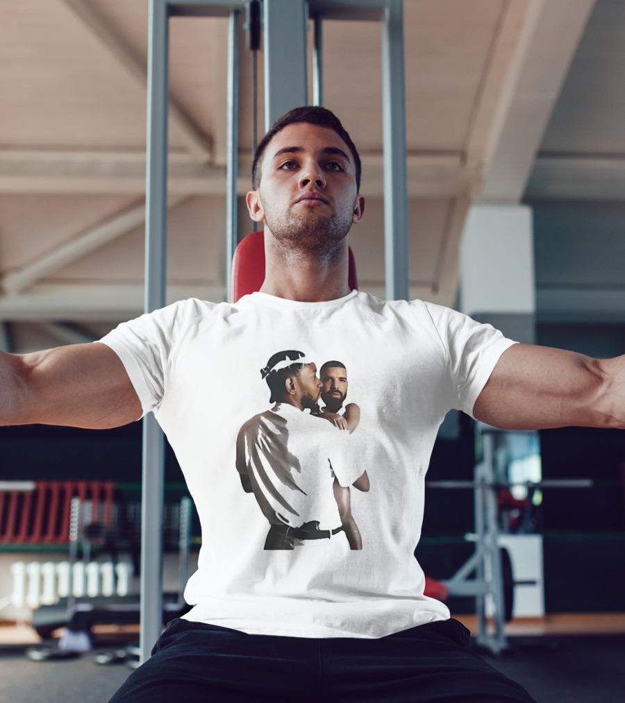 Kendrick Lamar Carrying Drake Rapper Stars Funny Image T-Shirt
