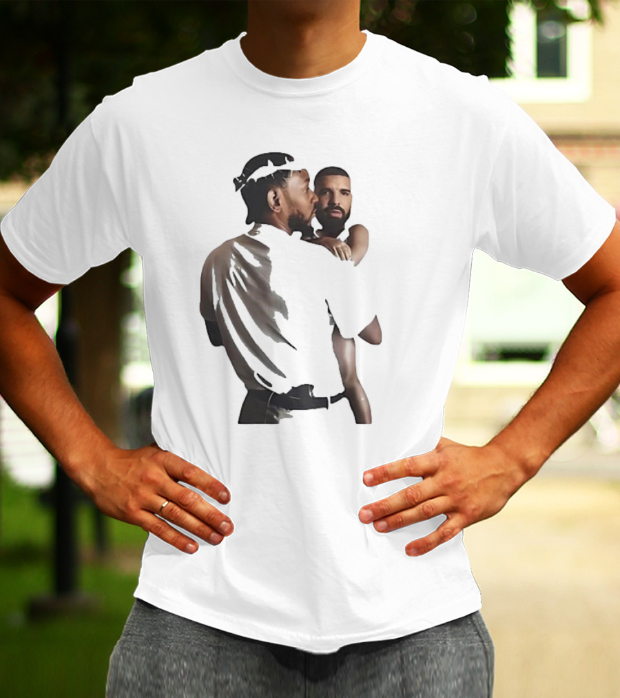 Kendrick Lamar Carrying Drake Rapper Stars Funny Image T-Shirt