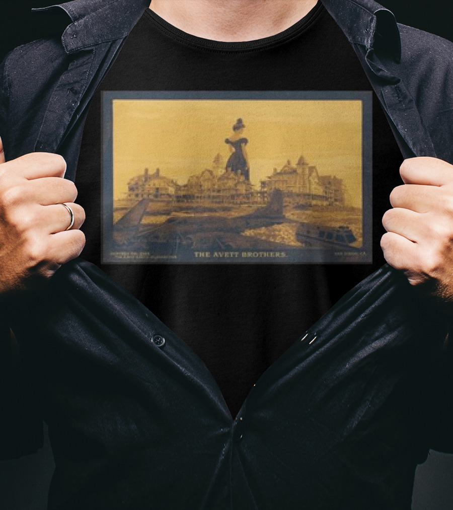 The Avett Brothers Historic Hotel Silhouette Rady Shell Jacobs Park San Diego October 06 T-Shirt