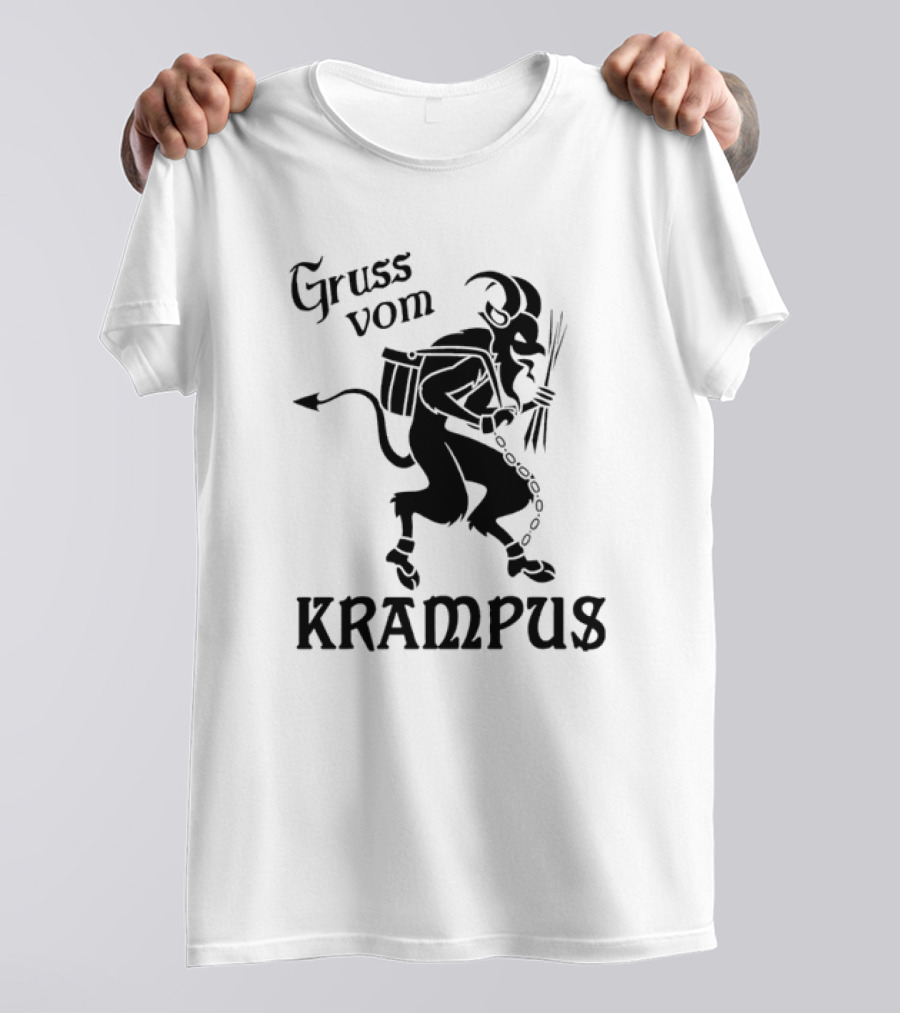 Gruss Vom Krampus Krampus Christmas Holiday Greetings T-Shirt