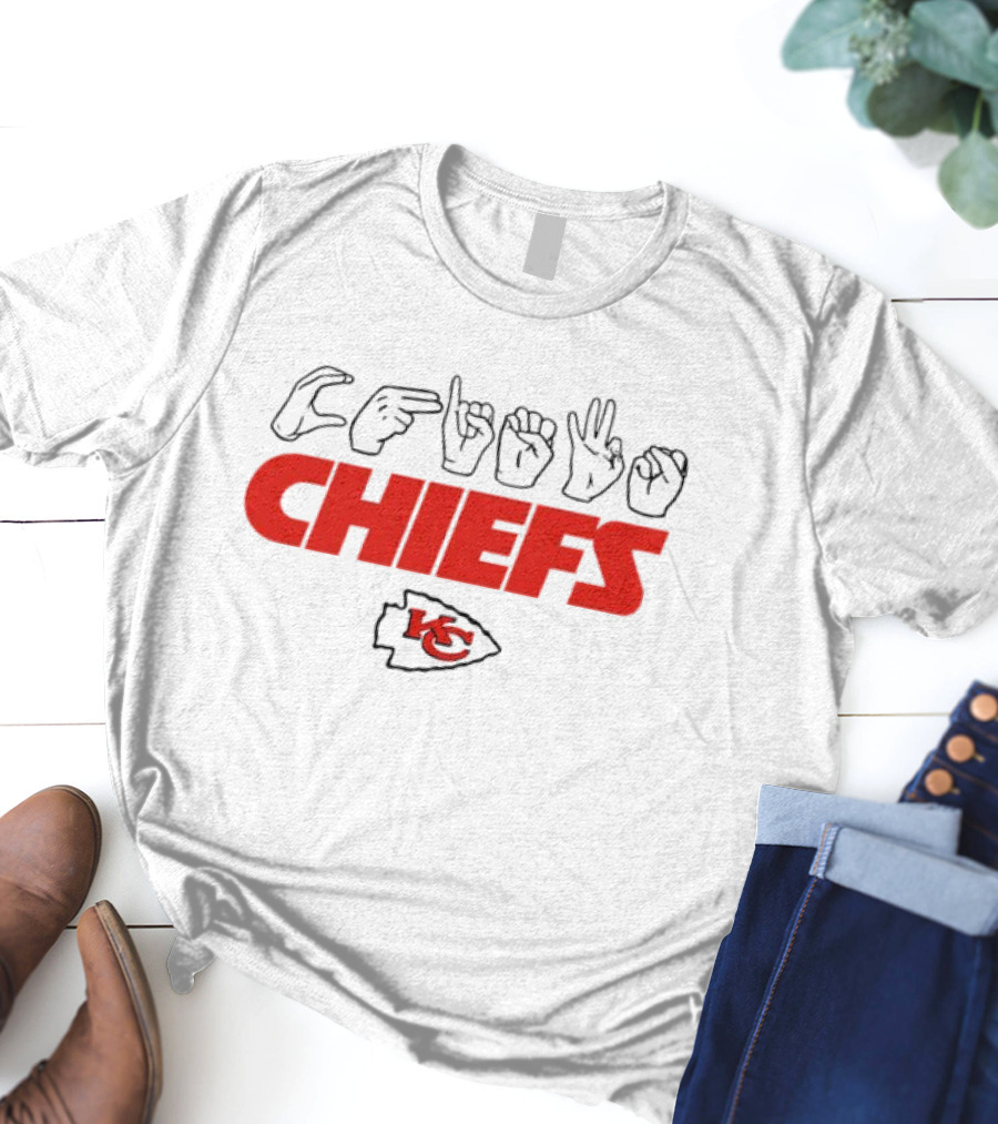 Chiefs Love Sign KC Arrowhead Football Chiefs T-Shirt