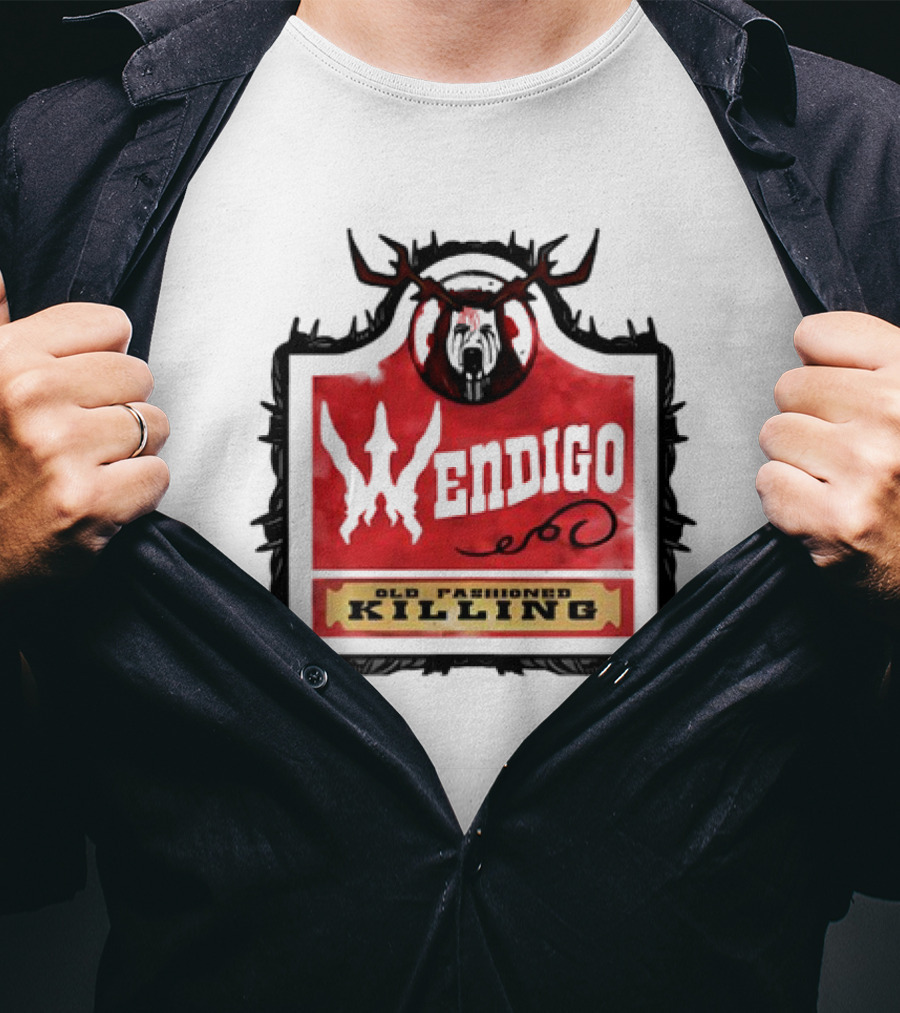 Mongrel Tees Wendigo Old Fashioned Killing Retro T-Shirt