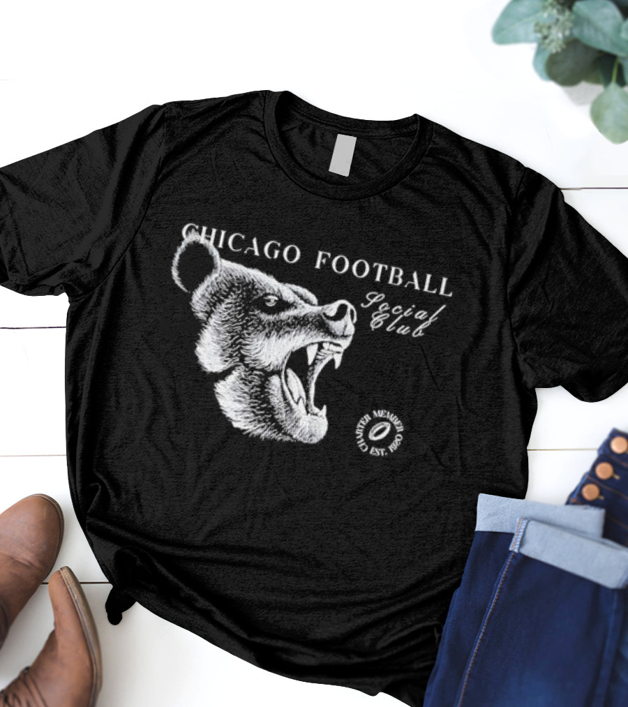 Chicago Football Social Club Bear Roaring T-Shirt