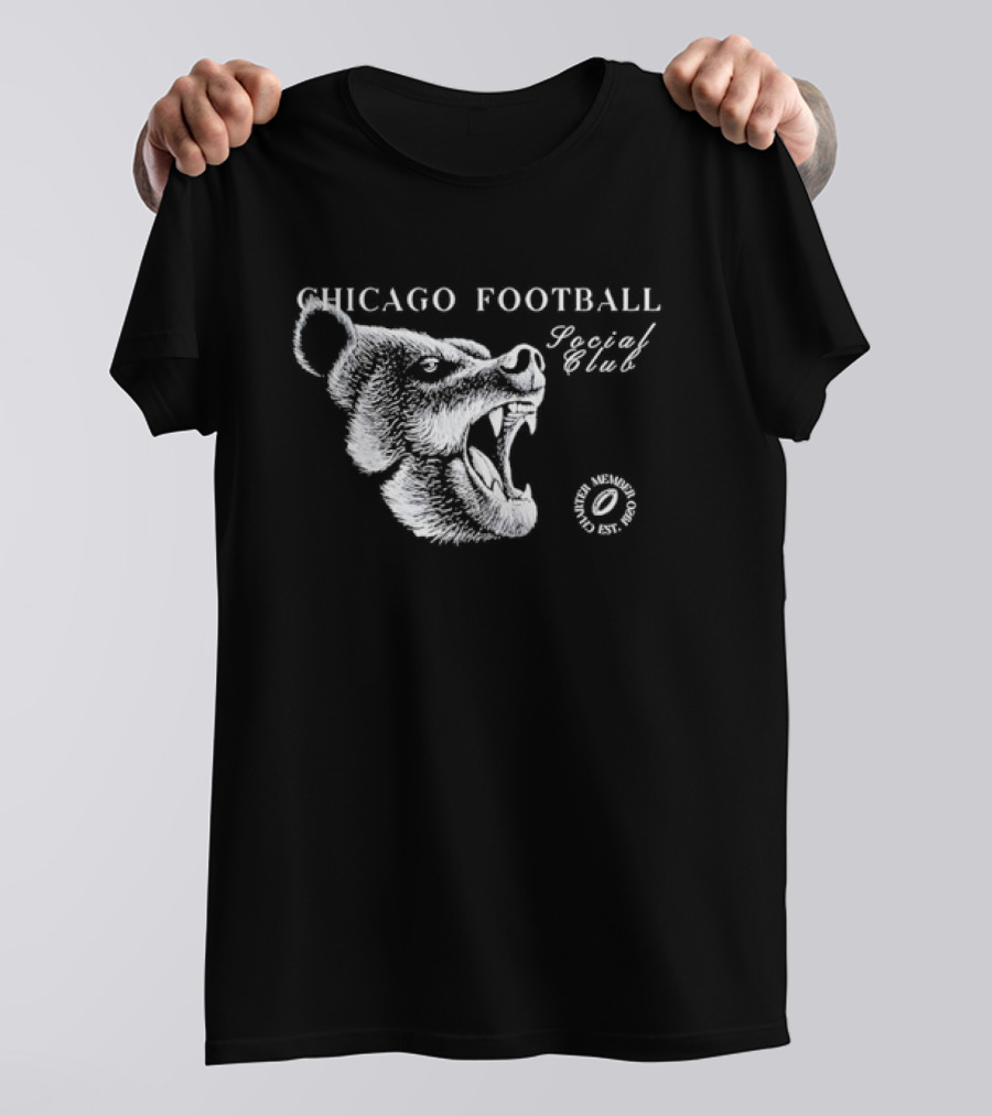 Chicago Football Social Club Bear Roaring T-Shirt
