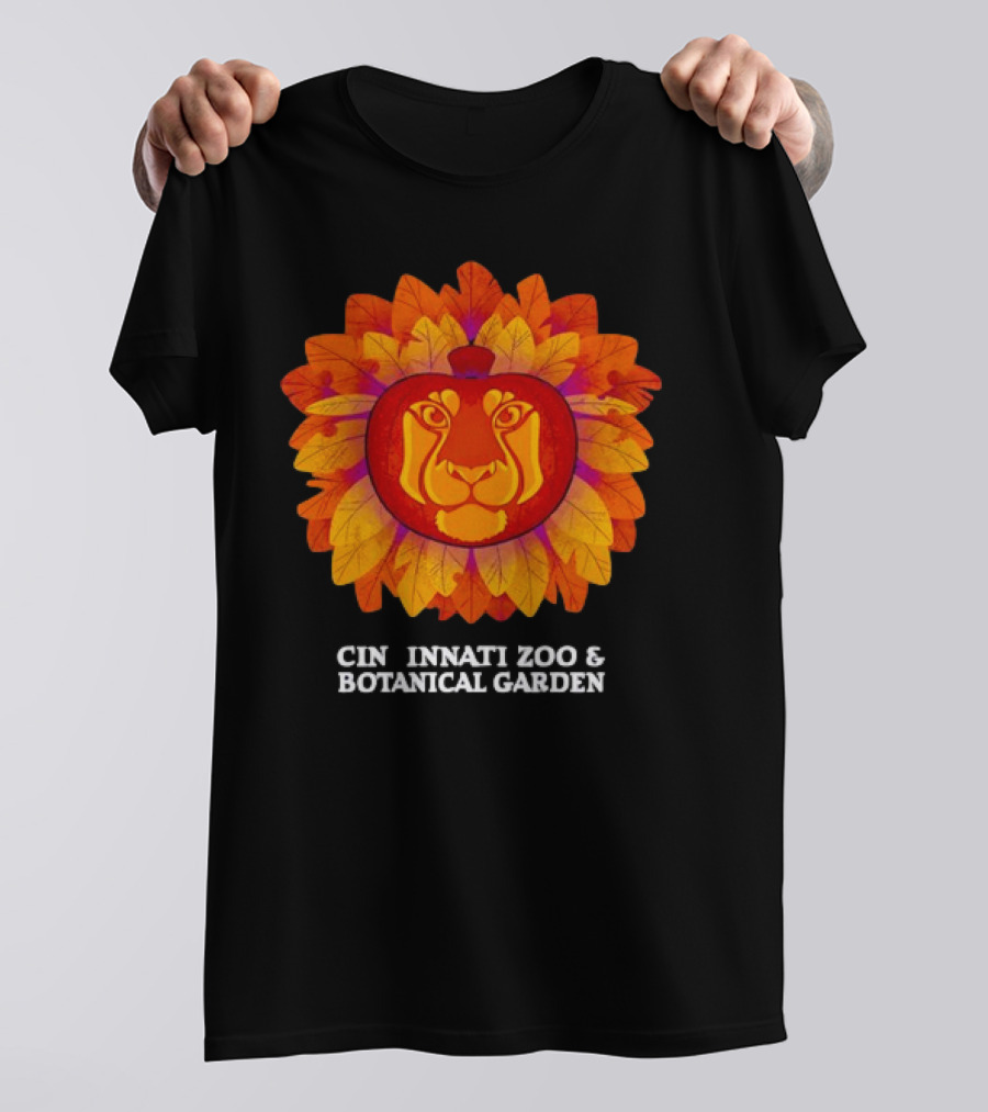 Lion Pumpkin Glow Cincinnati Zoo And Botanical Garden T-Shirt