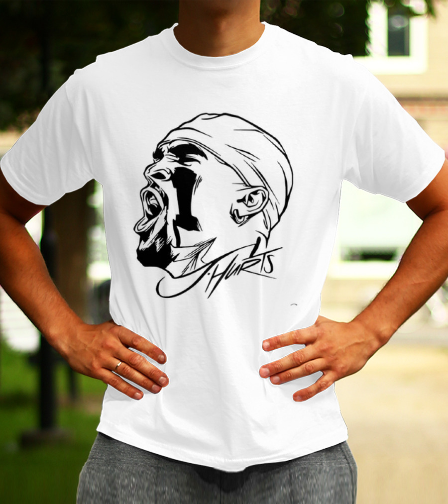 Jalen Hurts Philadelphia Eagles Scream T-Shirt