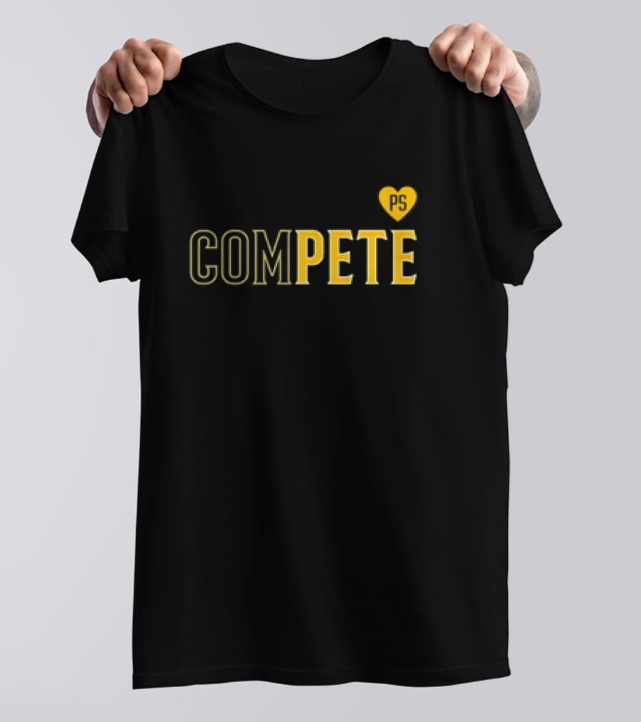 Compete Pete PS Heart Design Love T-Shirt
