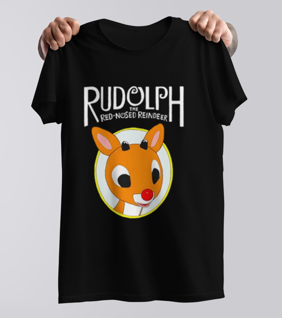 Rudolph The Red-Nosed Reindeer Cute Christmas Character T-Shirt