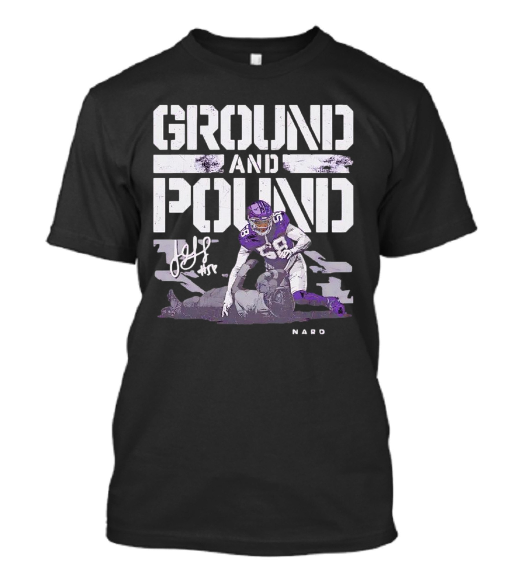 Ground And Pound Jonathan Greenard Minnesota Vikings NFL Vintage Football T-Shirt