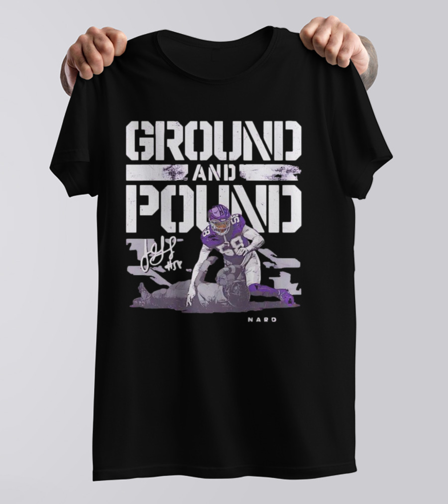Ground And Pound Jonathan Greenard Minnesota Vikings NFL Vintage Football T-Shirt