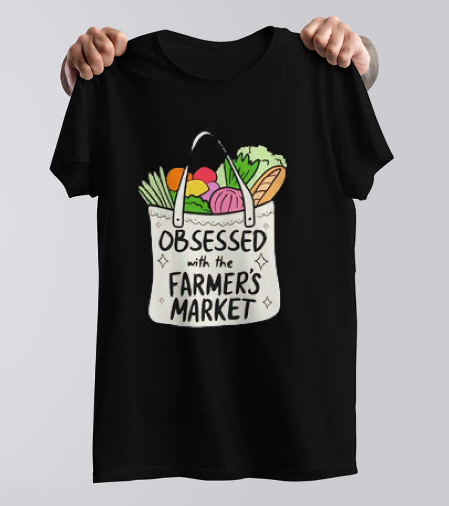 Obsessed With The Farmer’s Market Vegetables Tote Bag T-Shirt