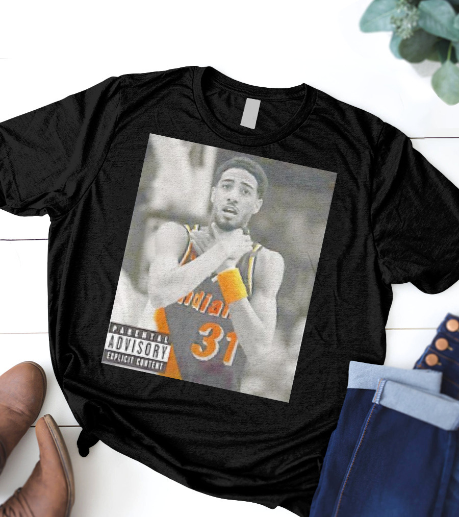 Tyrese Haliburton X Reggie Miller Indiana Pacers Knicks Killers Parental Advisory 31 T-Shirt