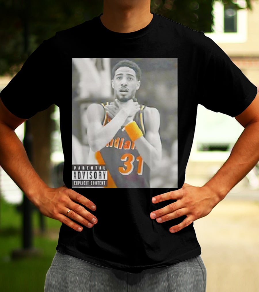 Tyrese Haliburton X Reggie Miller Indiana Pacers Knicks Killers Parental Advisory 31 T-Shirt