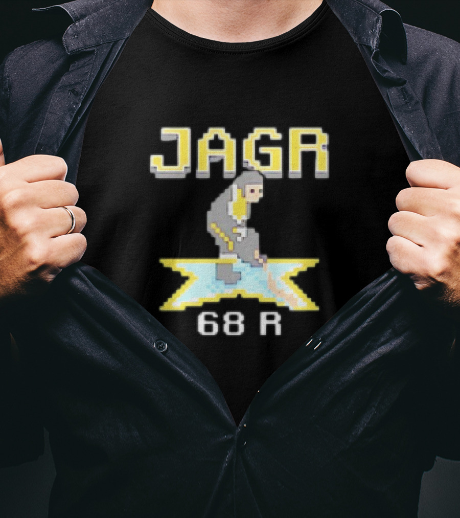 Jagr 68 R NHL Game Cartoon Player T-Shirt
