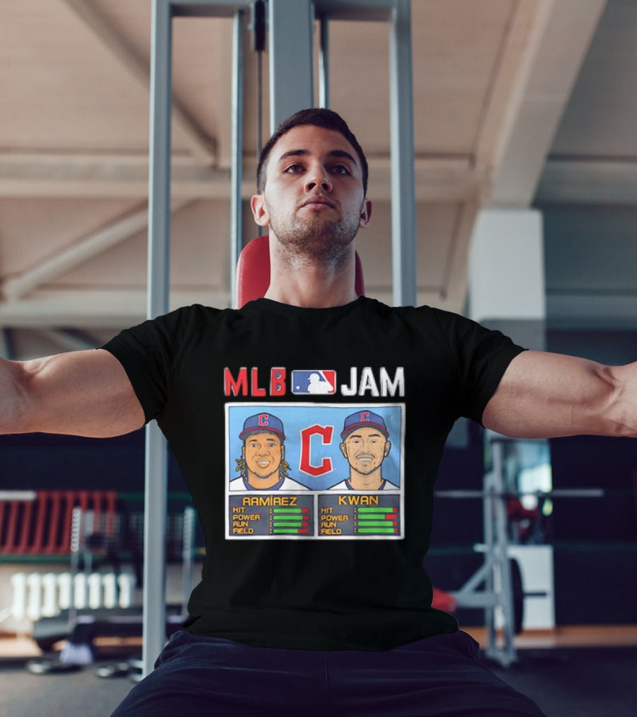 José Ramírez Steven Kwan Cleveland Guardians MLB Jam Vintage T-Shirt