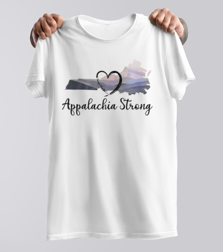 Appalachia Strong Heart Hurricane Helene Strong Than The Storm T-Shirt
