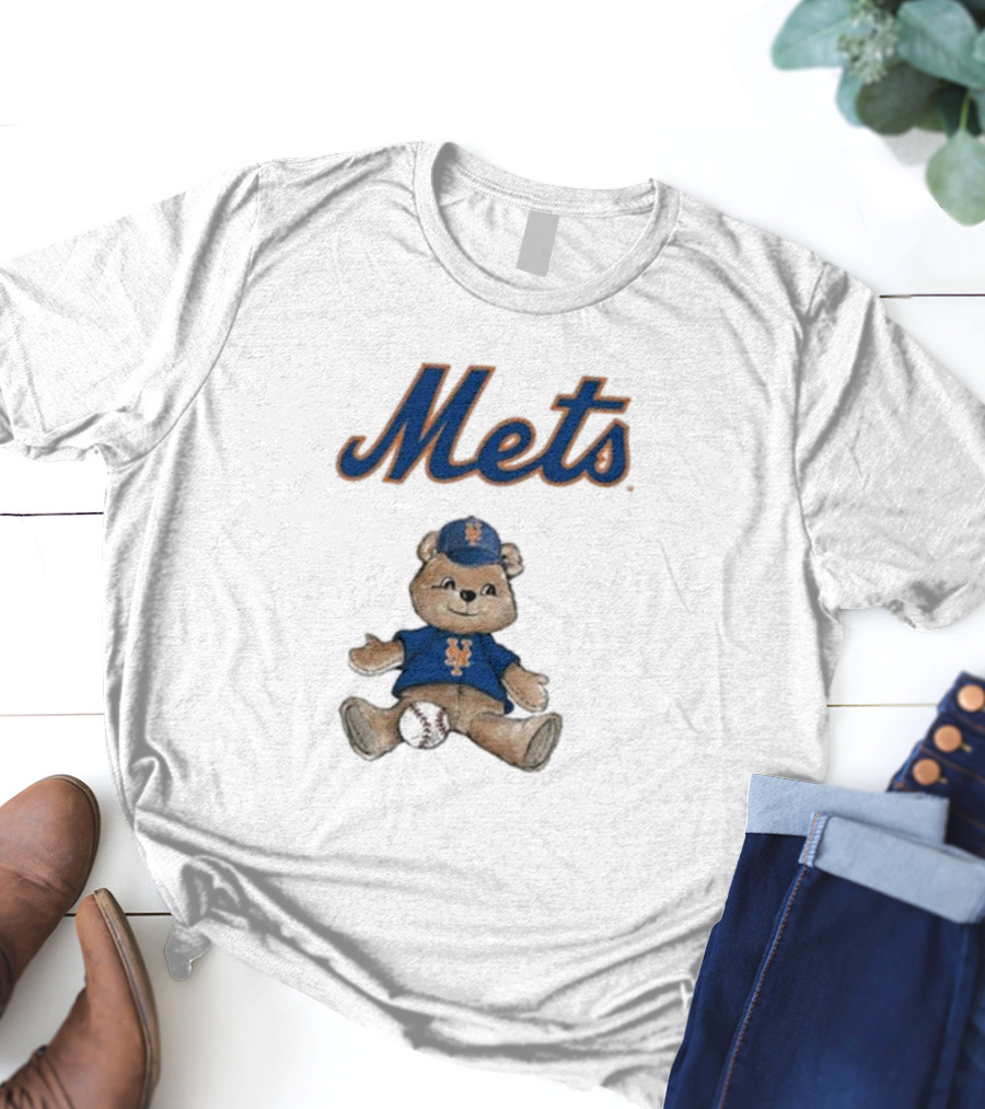 New York Mets Teddy Bear With Baseball T-Shirt