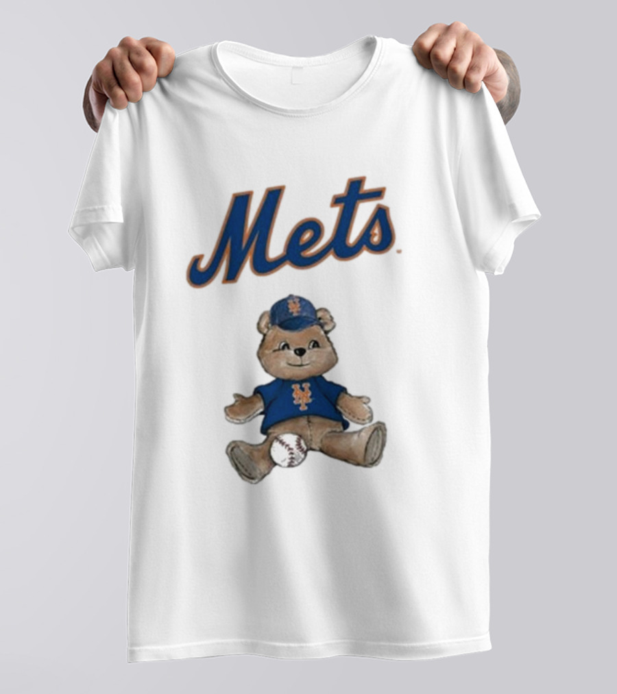 New York Mets Teddy Bear With Baseball T-Shirt