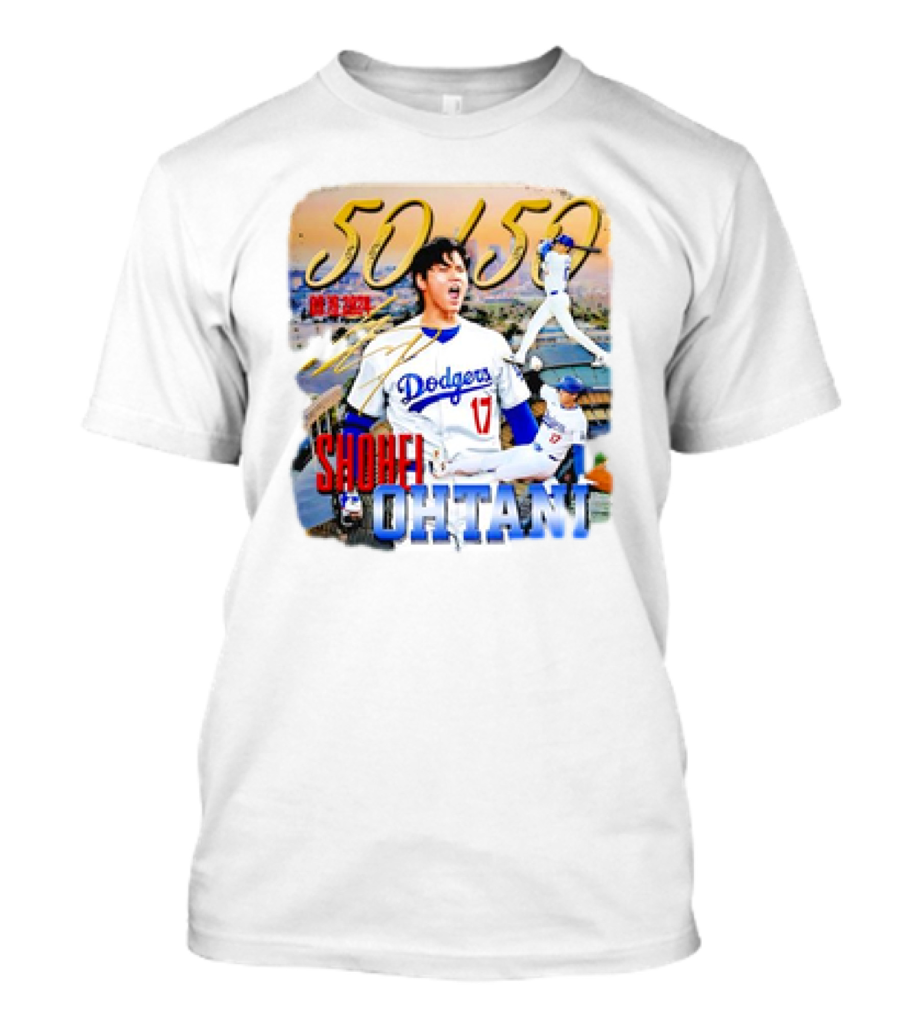 50 50 Club Shohei Ohtani Los Angeles Dodgers T-Shirt
