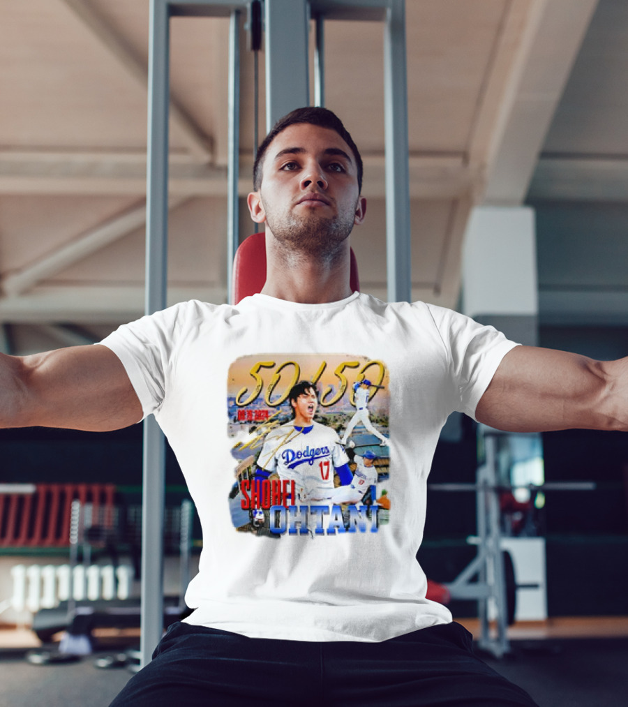 50 50 Club Shohei Ohtani Los Angeles Dodgers T-Shirt