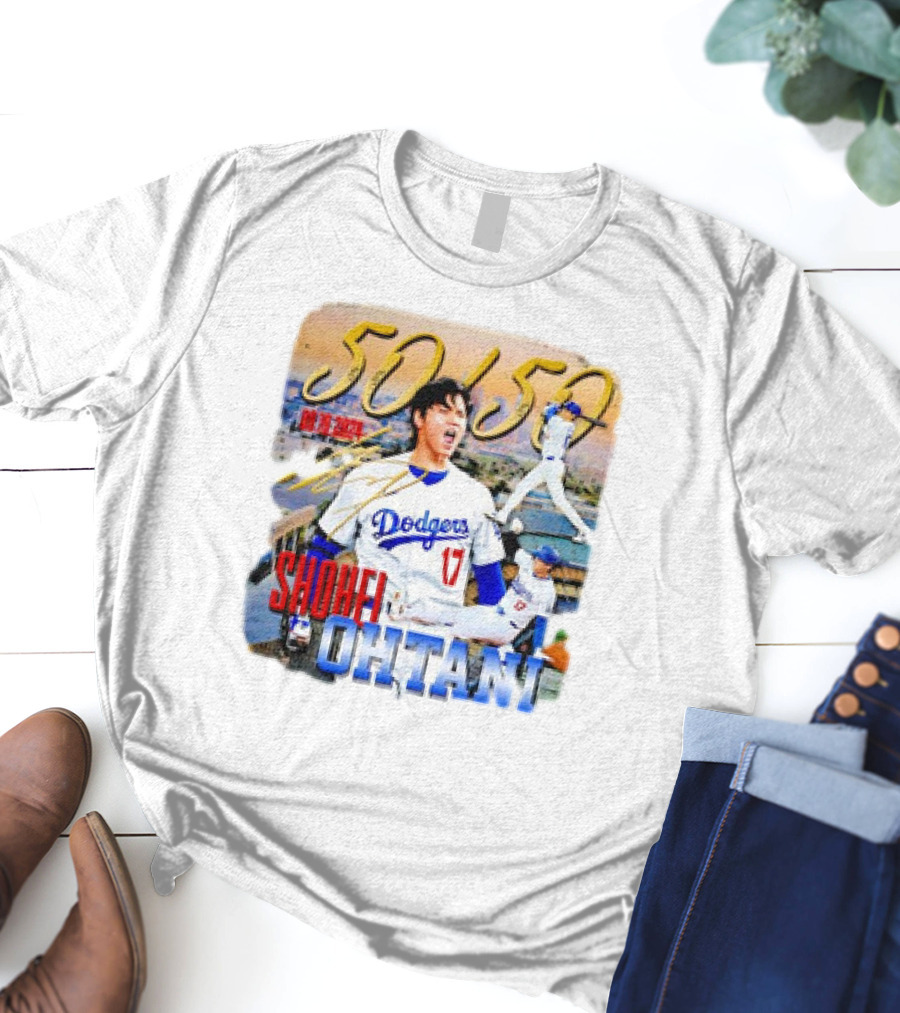 50 50 Club Shohei Ohtani Los Angeles Dodgers T-Shirt